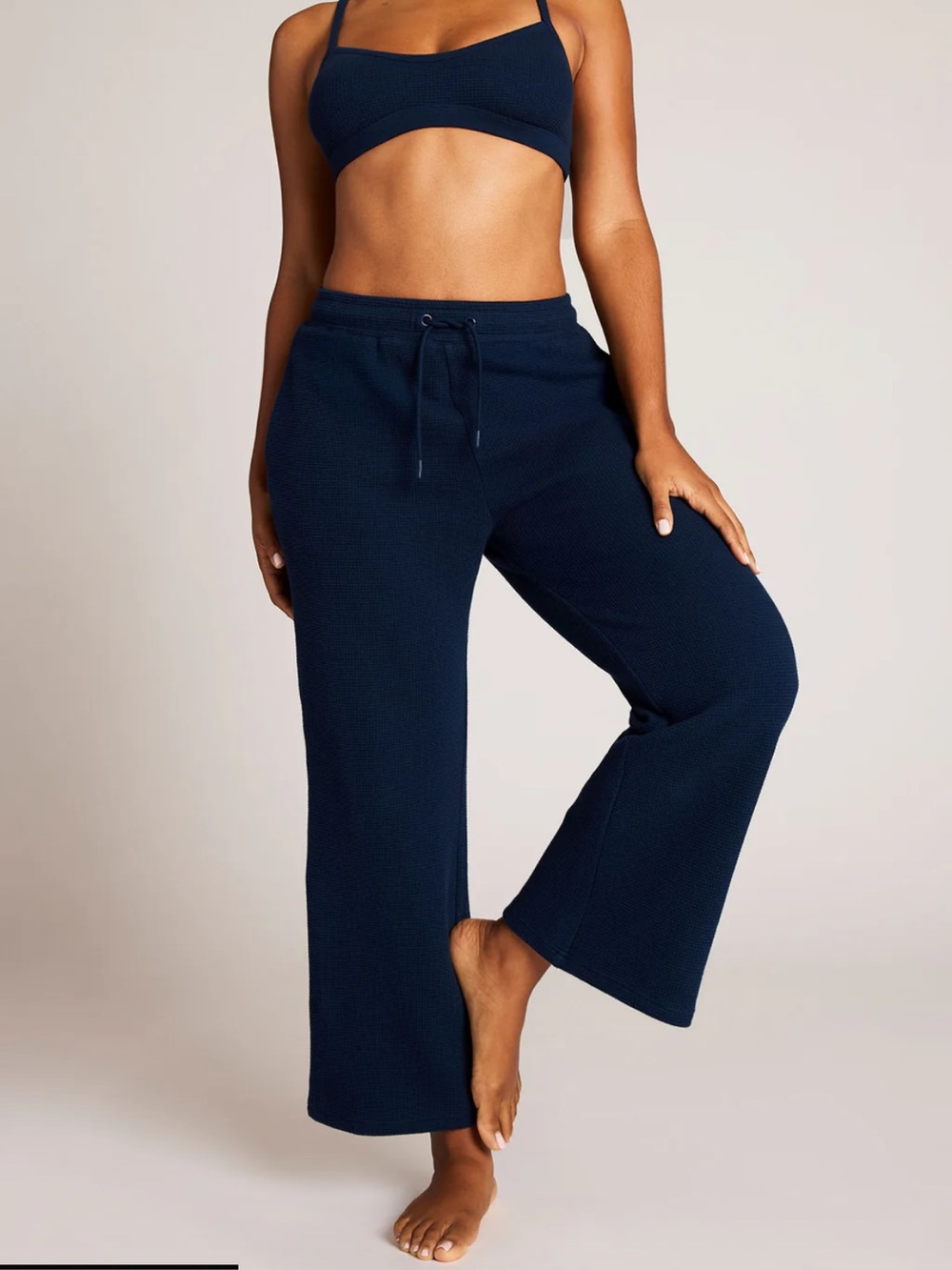 Negative Underwear Waffle Knit Cropped Track Pant - NWT